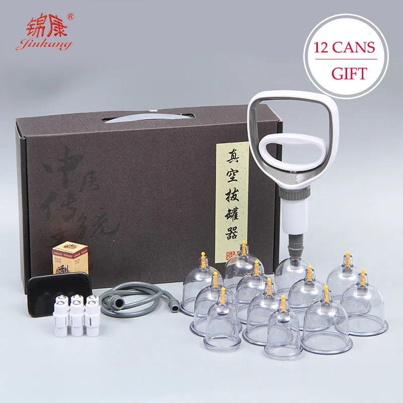 12/24 Can Chinese Medicine Physiotherapy Vacuum Cupping Set for Cellulite Therapy. CHILLSTAR