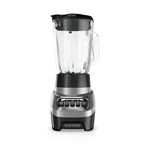 BLACK+DECKER PowerCrush Multi-Function Blender with 6-Cup Glass Jar, 4 Speed Settings, Silver CHILLSTAR