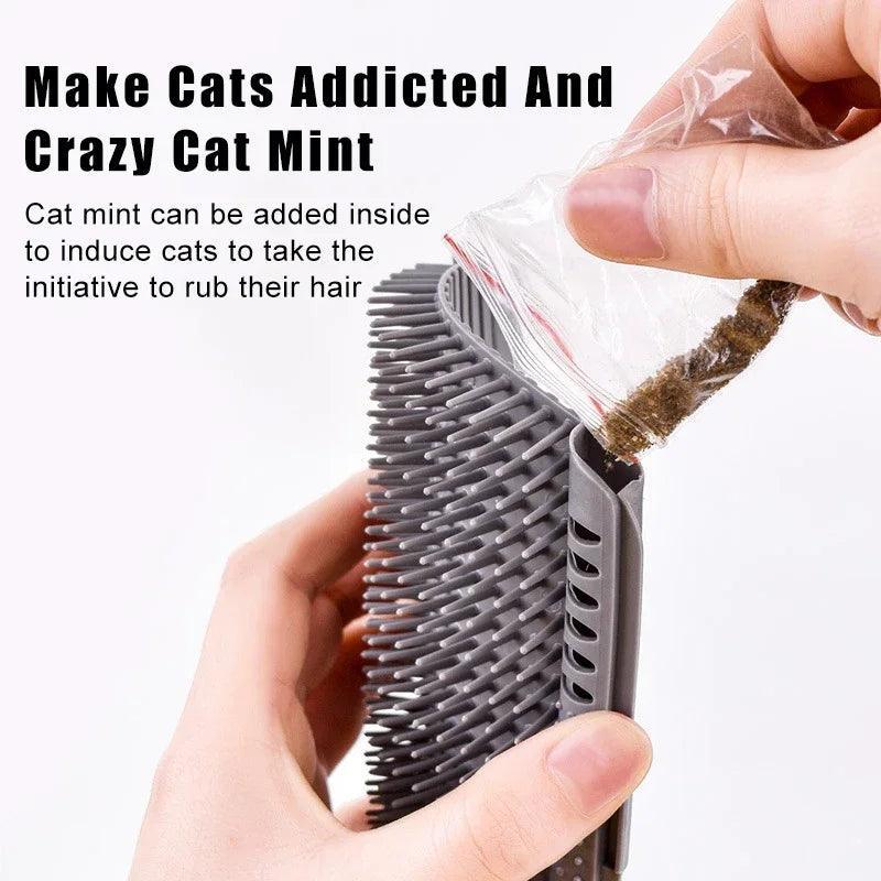 Cat Massage & Grooming Toy: Self-Groomer Comb with Catnip CHILLSTAR