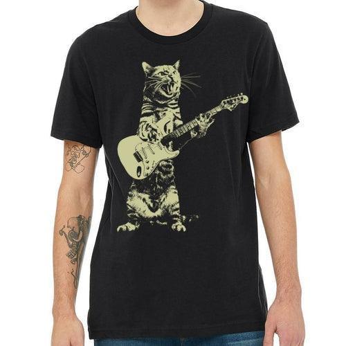 Cat Playing Guitar T-shirt CHILLSTAR