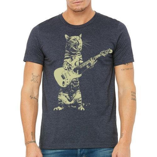 Cat Playing Guitar T-shirt CHILLSTAR