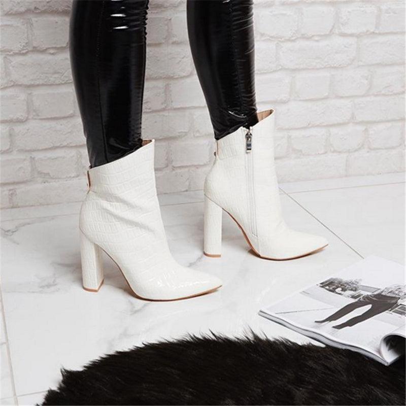 Chic and Sleek: Women's Ankle Boots with High Heels CHILLSTAR