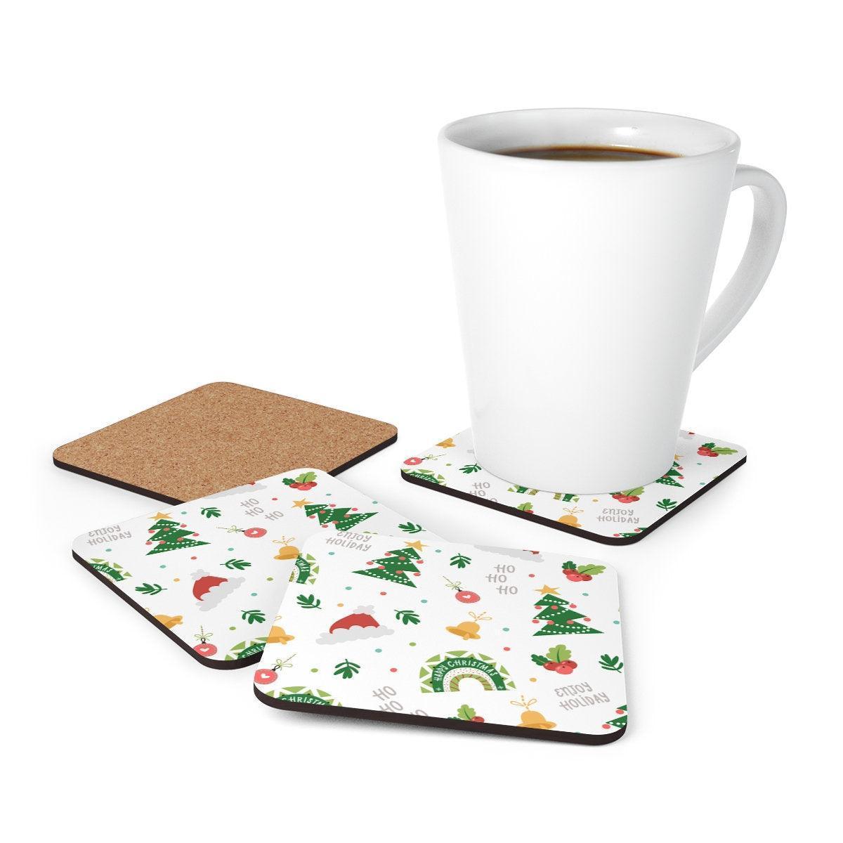 Christmas Corkwood Coaster Set- Tableware CHILLSTAR