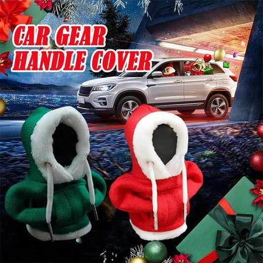 Christmas Hoodie Car Gearshift Cover Christmas Decor Gearshift Hoodie Car Gearshift Knob Cover Manual Handle Gear Change Lever Cover CHILLSTAR