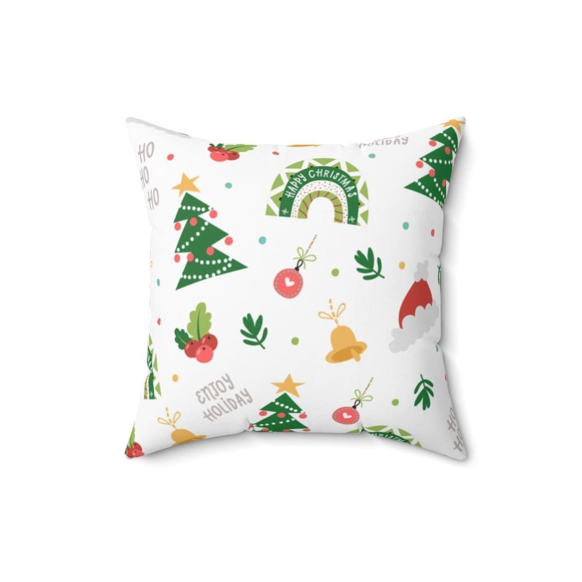 Christmas Square Pillow- Home Decor- Accent Pillow CHILLSTAR