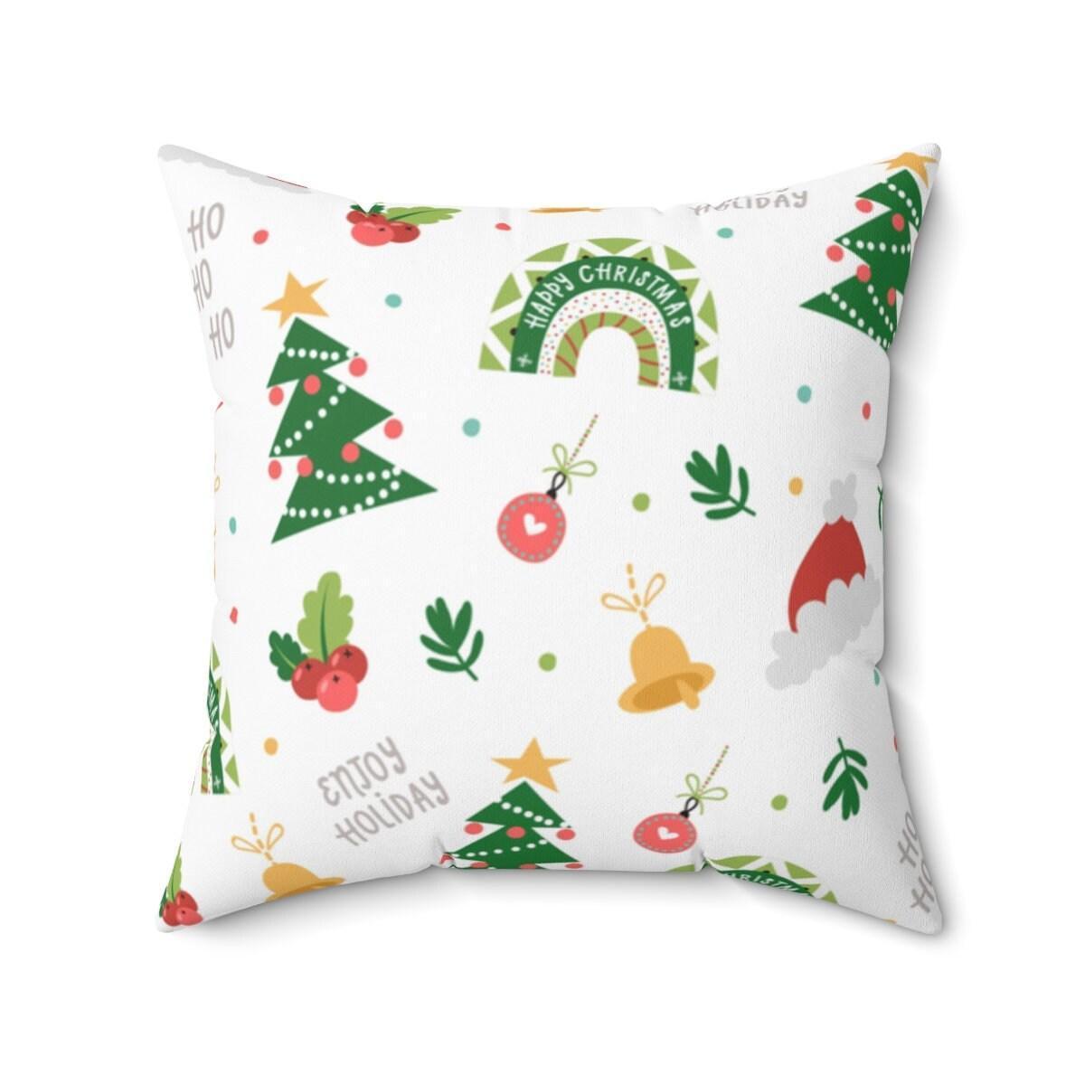 Christmas Square Pillow- Home Decor- Accent Pillow CHILLSTAR