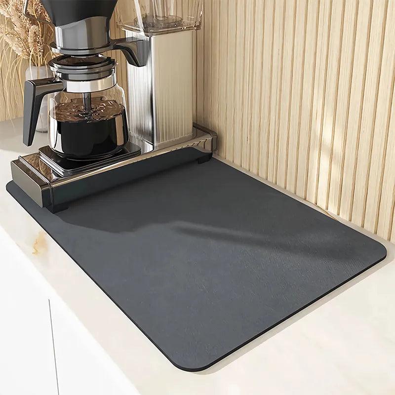 DripGuard Elegance: r Super Absorbent Draining Mat for Kitchen and Bathroom CHILLSTAR