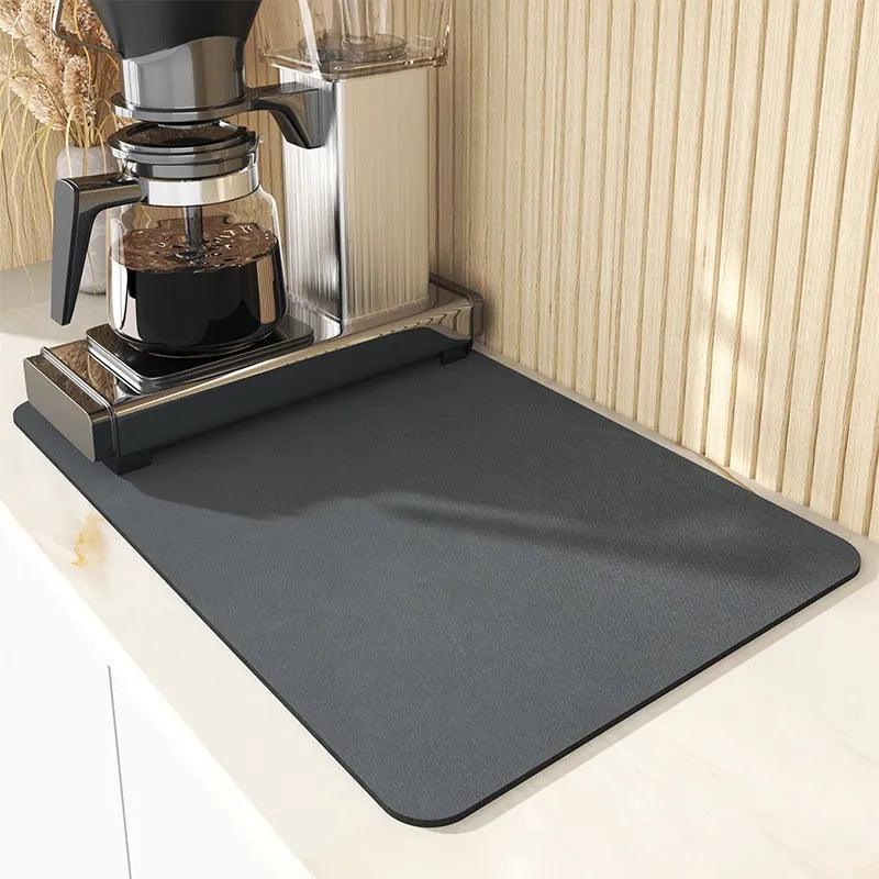 DripGuard Elegance: r Super Absorbent Draining Mat for Kitchen and Bathroom CHILLSTAR