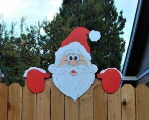 Elevate Your Outdoors: Christmas Themed Fence Garden Top Decoration CHILLSTAR