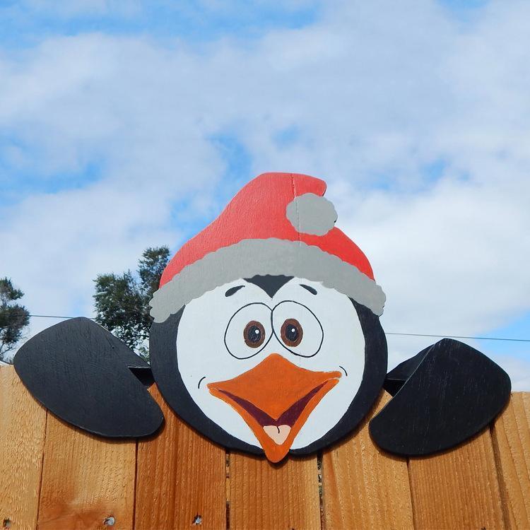 Elevate Your Outdoors: Christmas Themed Fence Garden Top Decoration CHILLSTAR