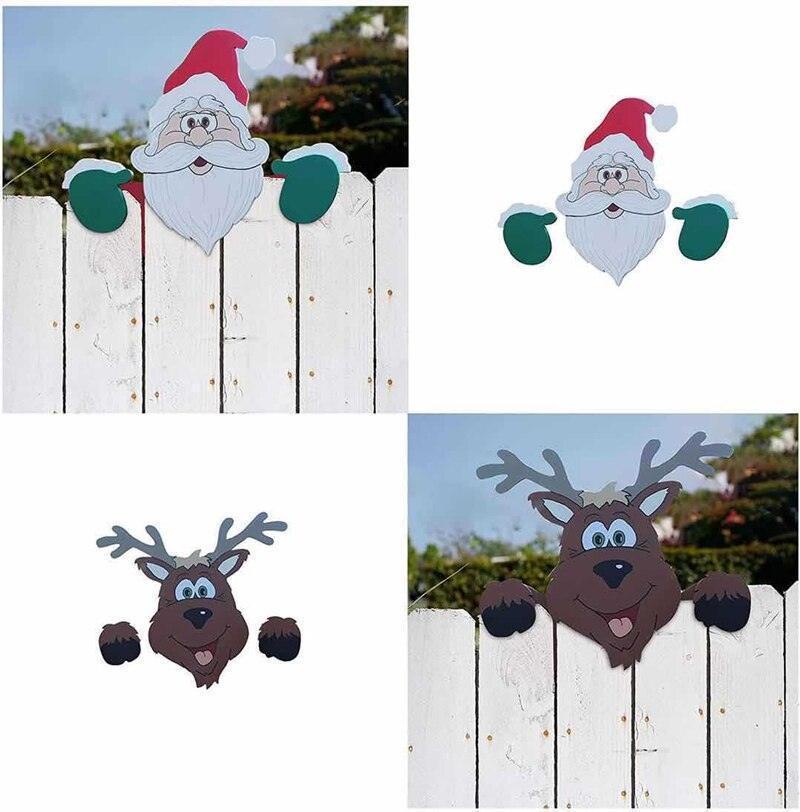 Elevate Your Outdoors: Christmas Themed Fence Garden Top Decoration CHILLSTAR