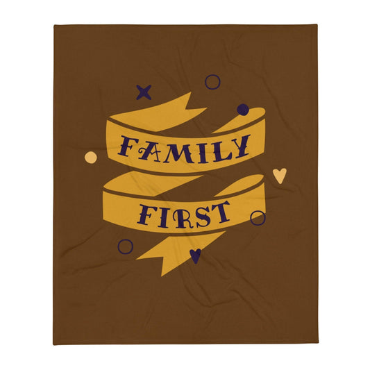 Family First Throw Blanket- 50x 60 CHILLSTAR