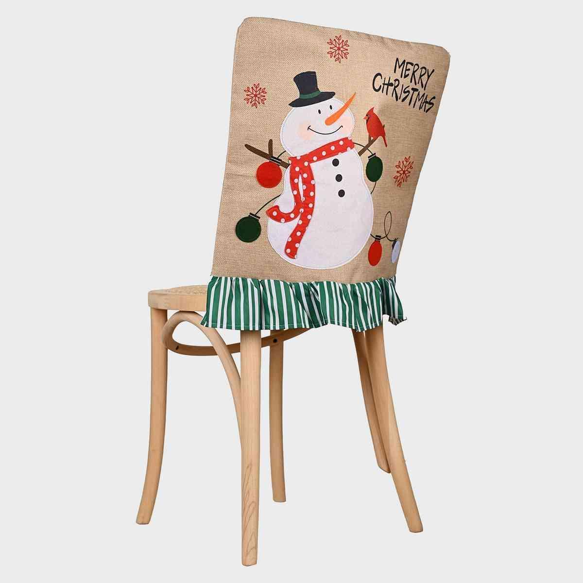 Festive Cheer: MERRY CHRISTMAS Chair Cover CHILLSTAR