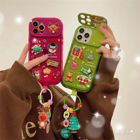 FestiveFlips: Flip Christmas Phone Case – Silicone Protection Cover for iPhone 15, 14, 13, 12, 11 Pro Max, Pro CHILLSTAR