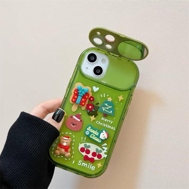 FestiveFlips: Flip Christmas Phone Case – Silicone Protection Cover for iPhone 15, 14, 13, 12, 11 Pro Max, Pro CHILLSTAR