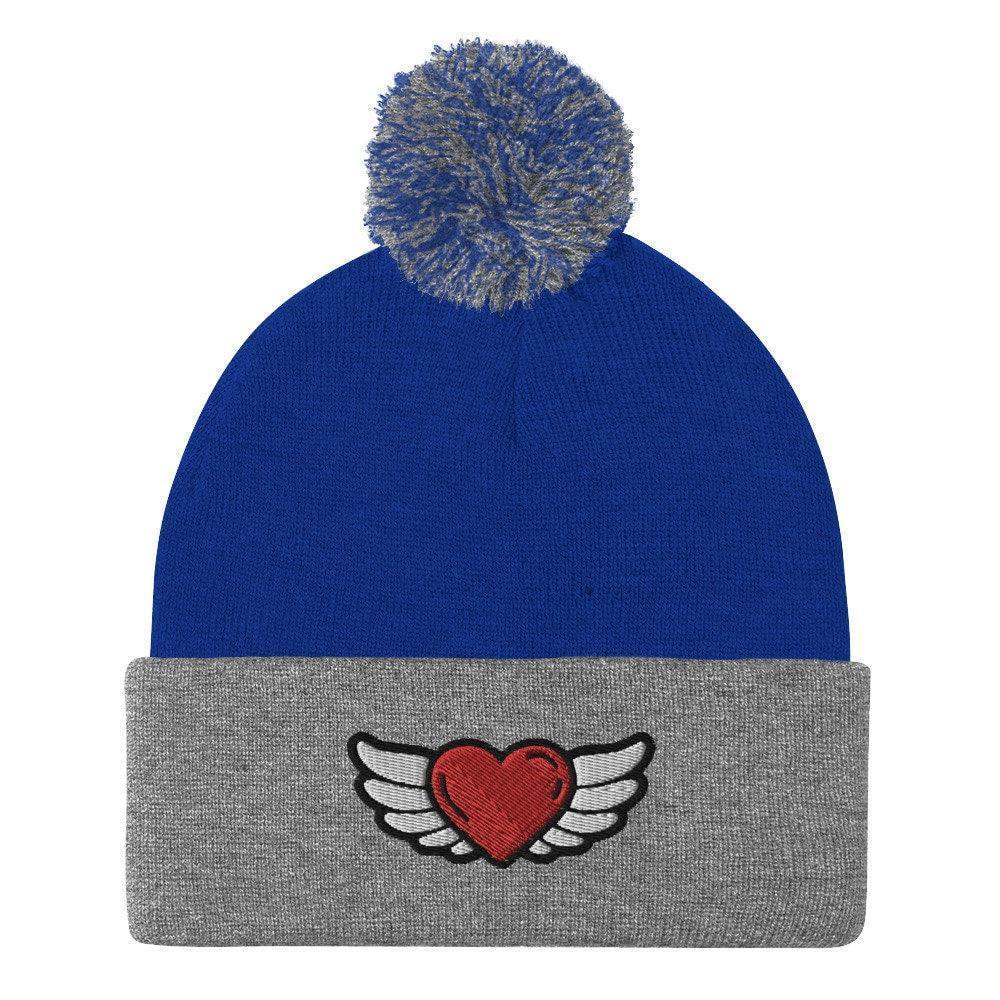 Flying Heart Pom-Pom Beanie CHILLSTAR