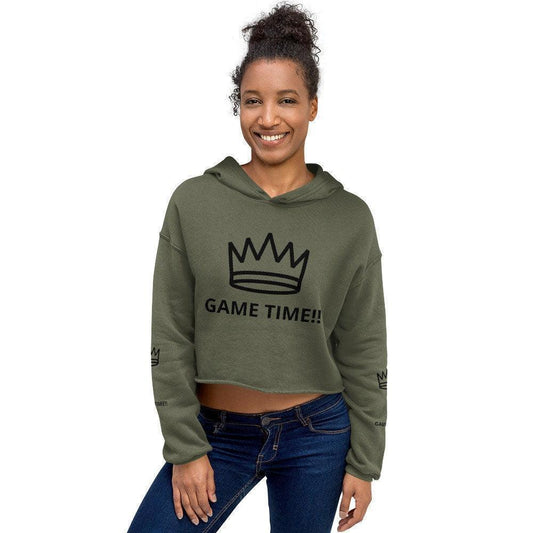 GAME TIME-Crop Hoodie CHILLSTAR