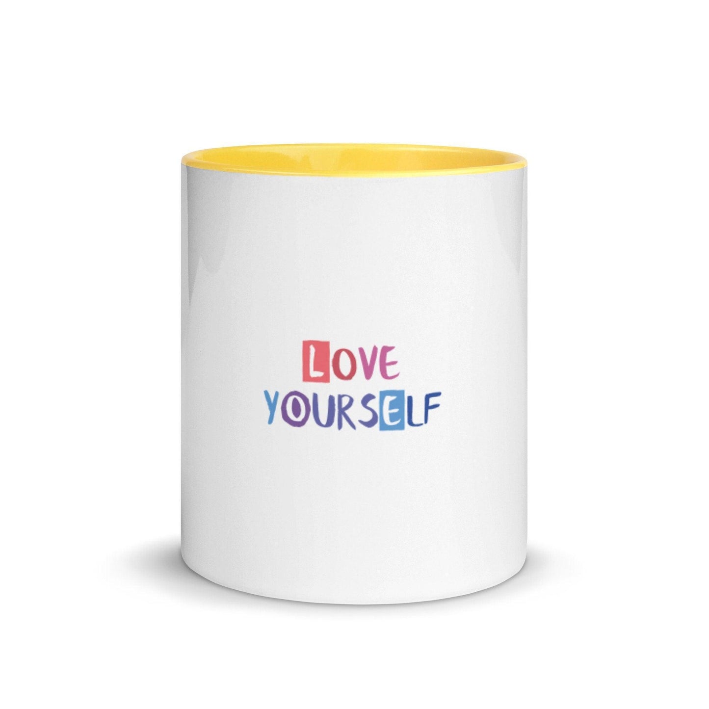 Love Yourself Mug with Color Inside, Cute Themed Coffee & Tea Mug Cup CHILLSTAR