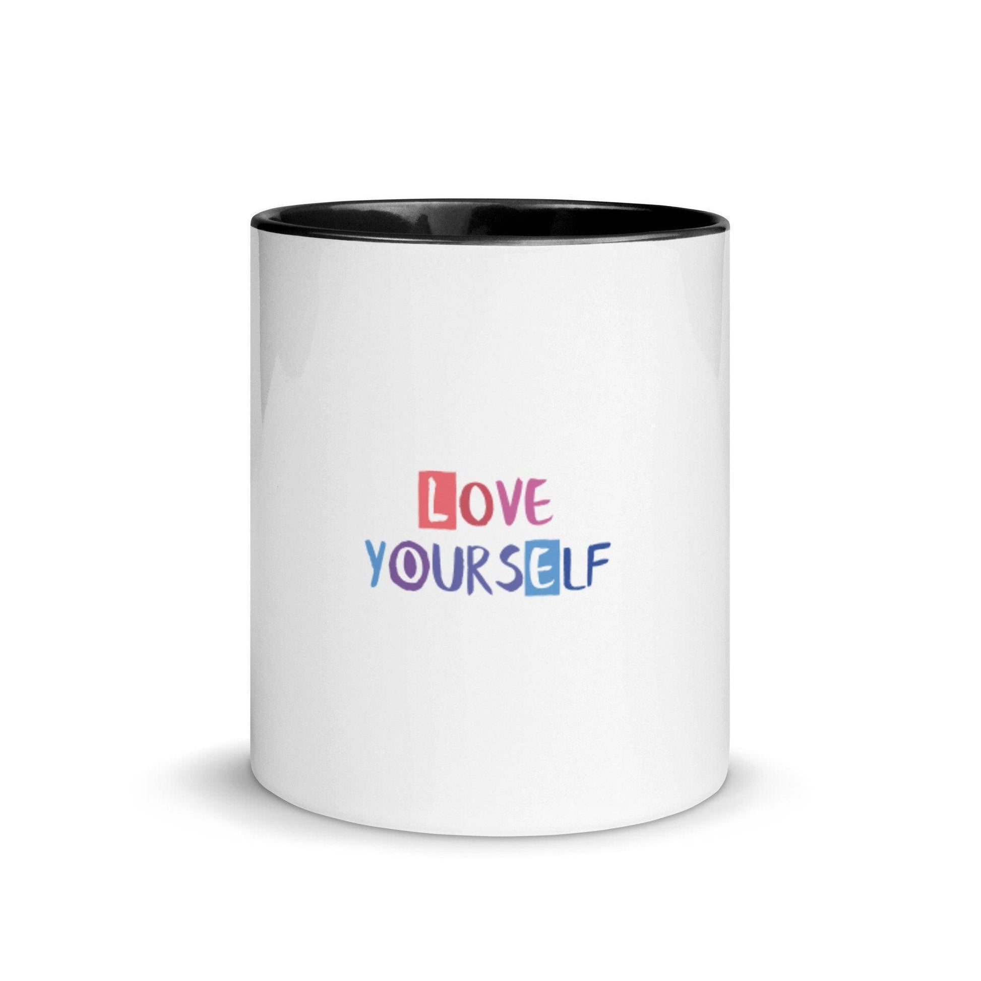 Love Yourself Mug with Color Inside, Cute Themed Coffee & Tea Mug Cup CHILLSTAR