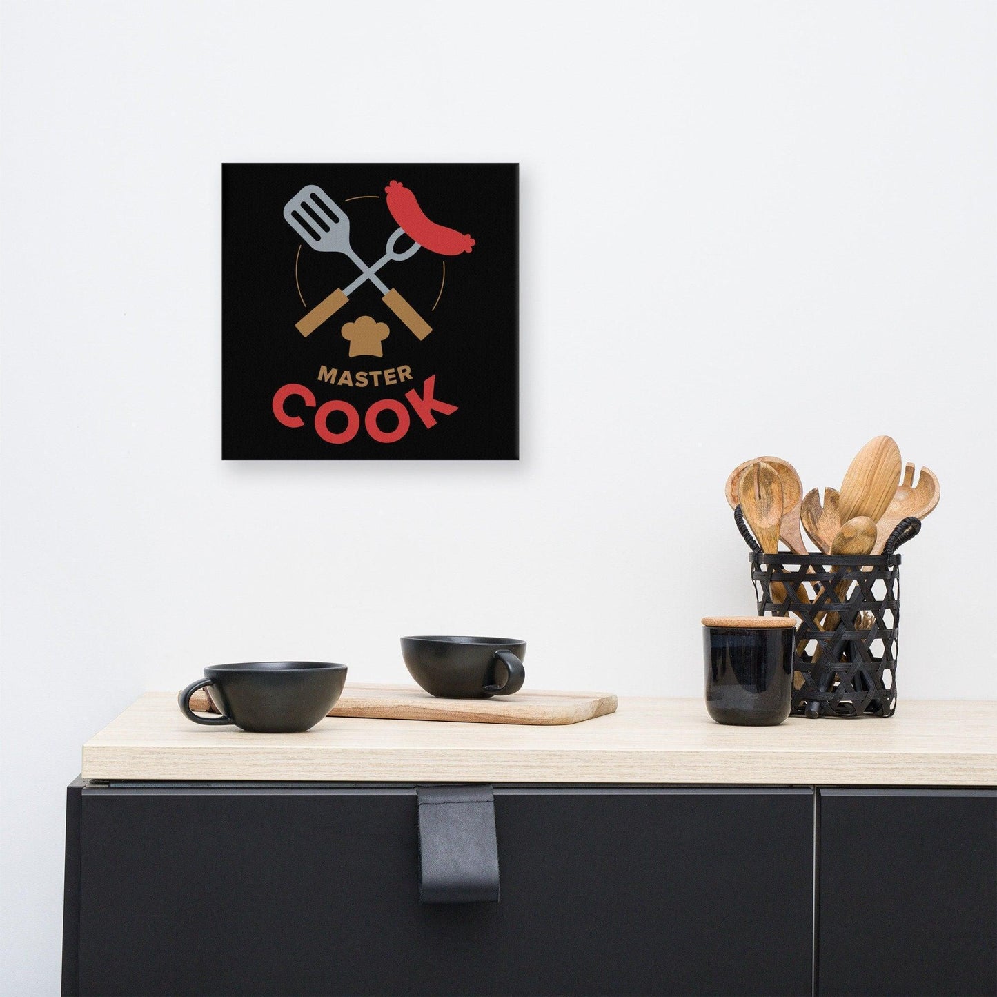 Master Cook Canvas Wall Art With Mounting Brackets CHILLSTAR