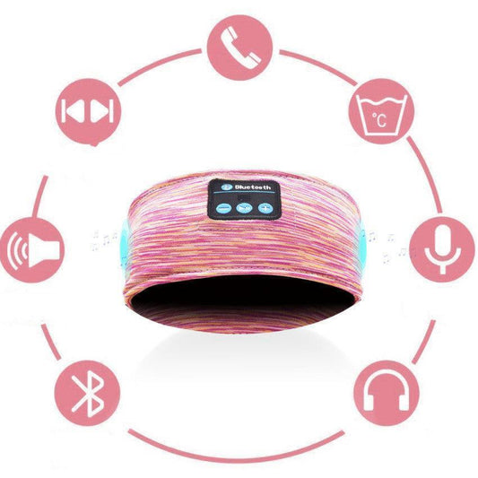 Multifunctional Comfort: Wireless Headband with Bluetooth Headset for Hands-Free Calls and Running Headscarf Convenience CHILLSTAR