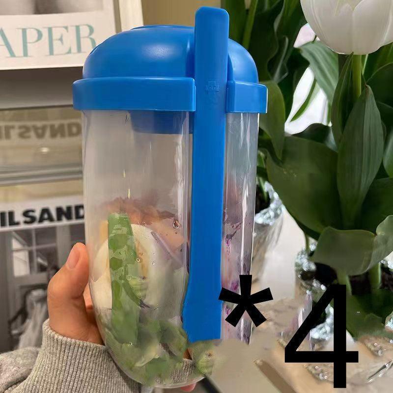 On-the-Go Freshness: Portable Salad Cup with Fork and Cover CHILLSTAR