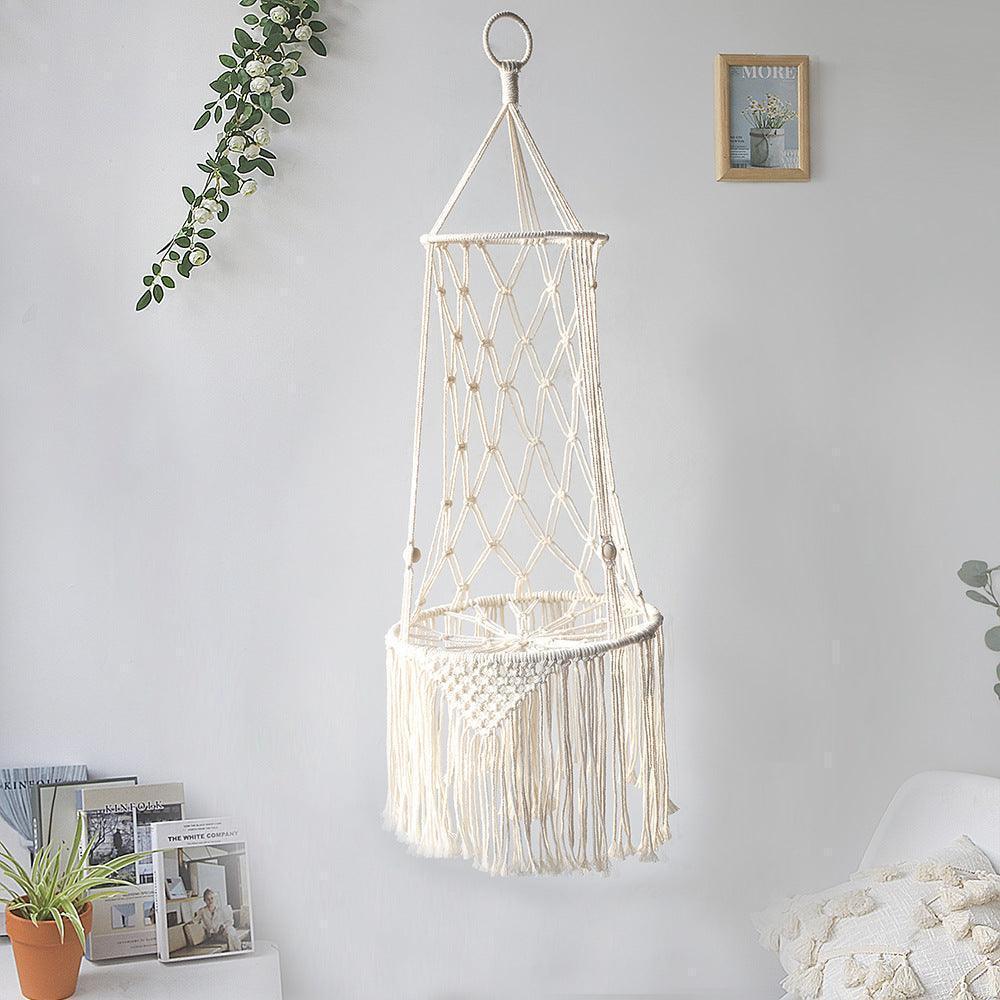 Purr-fect Relaxation: Macrame Cat Hammock Wall Hanging CHILLSTAR