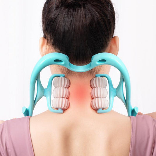 RelaxRide:  Six-wheel Neck Massager CHILLSTAR