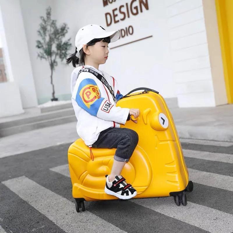 Roll in Style: Children's Trolley Luggage with Spinner Wheels and Cute Carry On CHILLSTAR