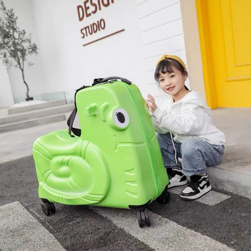 Roll in Style: Children's Trolley Luggage with Spinner Wheels and Cute Carry On CHILLSTAR