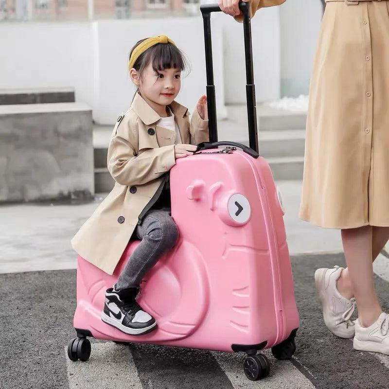 Roll in Style: Children's Trolley Luggage with Spinner Wheels and Cute Carry On CHILLSTAR