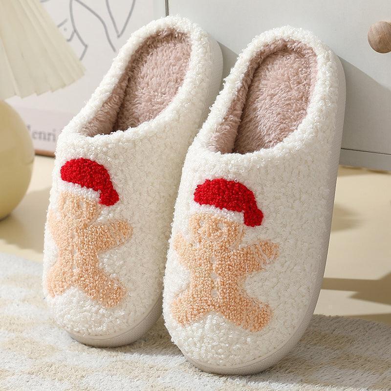 Santa's Snug: Unisex Christmas Cotton Slippers for Winter Warmth and Whimsy CHILLSTAR