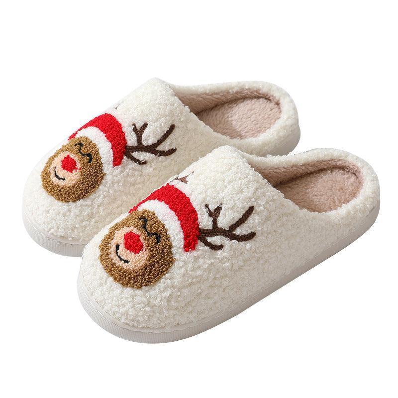 Santa's Snug: Unisex Christmas Cotton Slippers for Winter Warmth and Whimsy CHILLSTAR