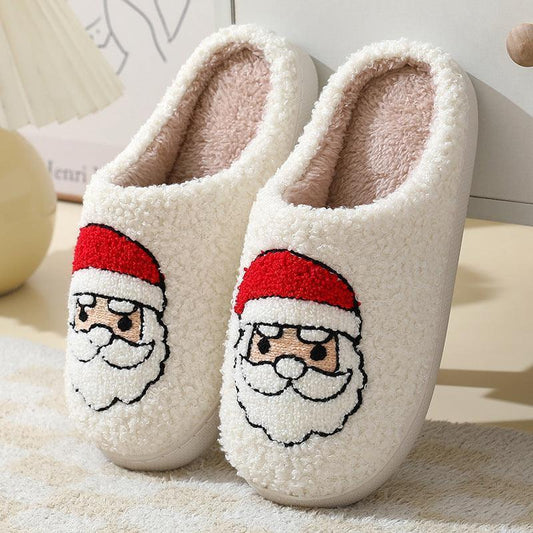 Santa's Snug: Unisex Christmas Cotton Slippers for Winter Warmth and Whimsy CHILLSTAR