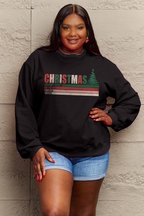 Simply Love Full Size CHRISTMAS Long Sleeve Sweatshirt CHILLSTAR