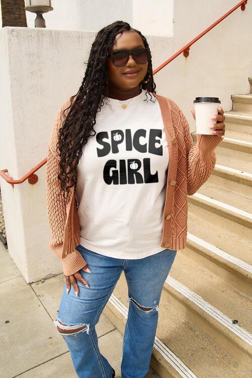 Simply Love Full Size SPICE GIRL Short Sleeve T-Shirt CHILLSTAR