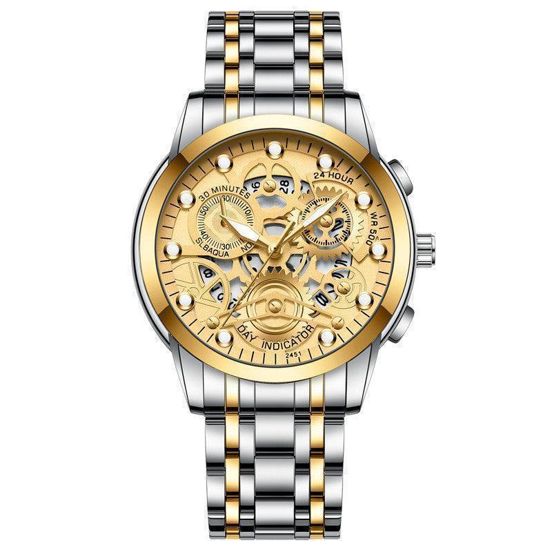 Sleek Sophistication: Men's Hollow Non-Mechanical Business Watch CHILLSTAR