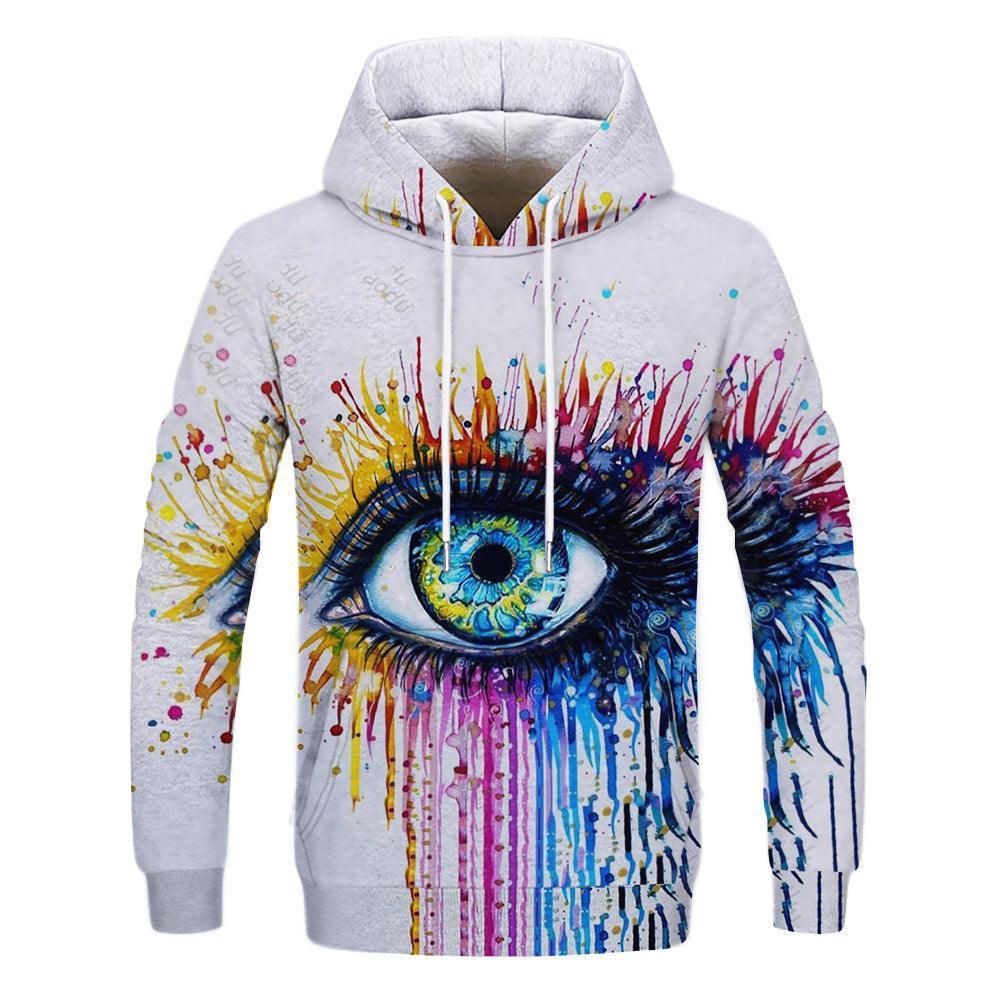 Urban Chic Vibes: Graffiti Eye Sweatshirt CHILLSTAR