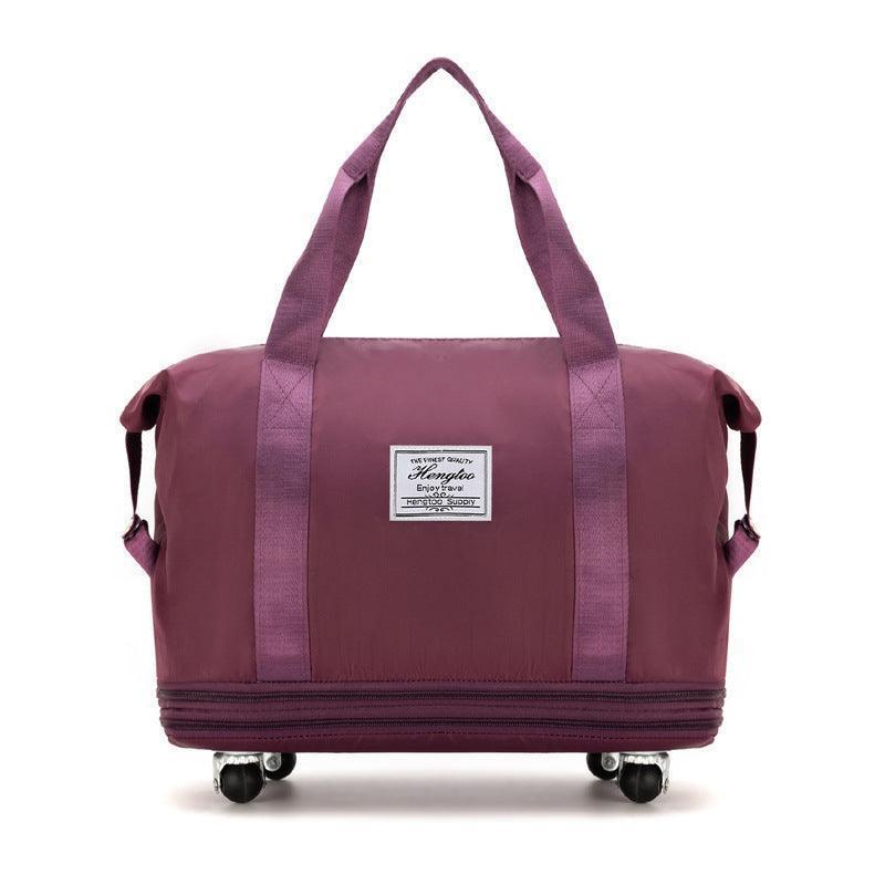 VersaVoyage: New Universal Wheel Travel Bag with Double-layer Dry and Wet Separation – Perfect for Fitness, Yoga, and Spacious Handbag for Women on the Move CHILLSTAR