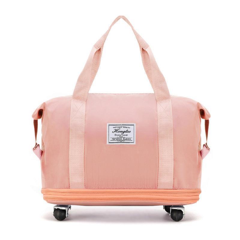 VersaVoyage: New Universal Wheel Travel Bag with Double-layer Dry and Wet Separation – Perfect for Fitness, Yoga, and Spacious Handbag for Women on the Move CHILLSTAR