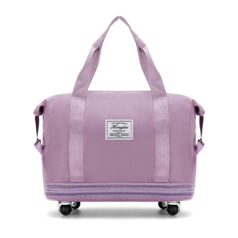 VersaVoyage: New Universal Wheel Travel Bag with Double-layer Dry and Wet Separation – Perfect for Fitness, Yoga, and Spacious Handbag for Women on the Move CHILLSTAR