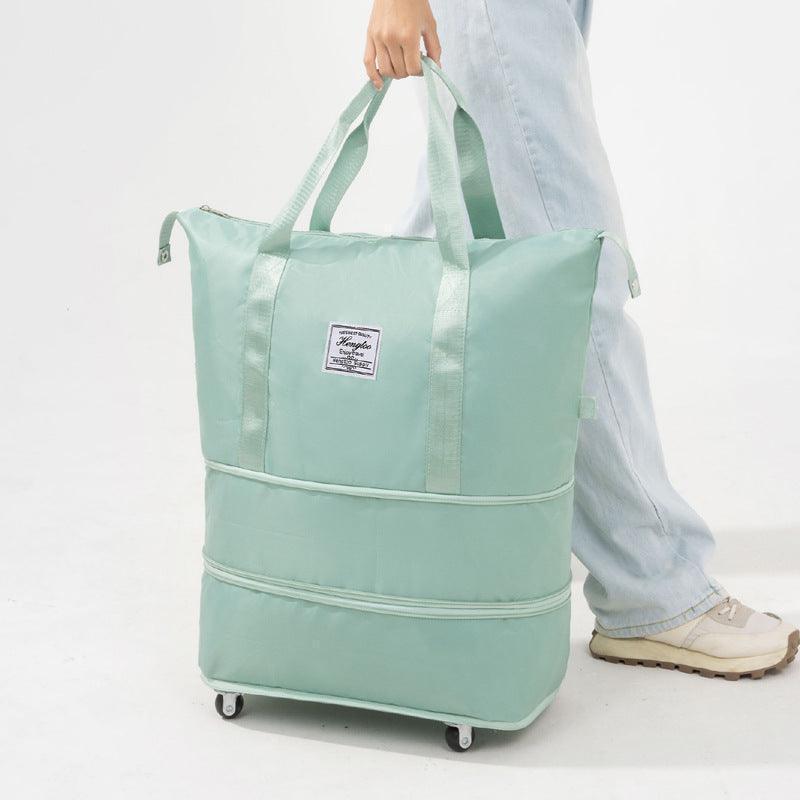 VersaVoyage: New Universal Wheel Travel Bag with Double-layer Dry and Wet Separation – Perfect for Fitness, Yoga, and Spacious Handbag for Women on the Move CHILLSTAR