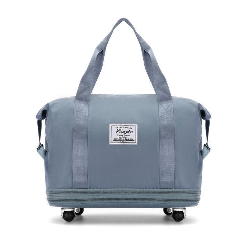 VersaVoyage: New Universal Wheel Travel Bag with Double-layer Dry and Wet Separation – Perfect for Fitness, Yoga, and Spacious Handbag for Women on the Move CHILLSTAR