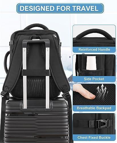 Versatile Black Travel Backpack:  Stylish for Airlines CHILLSTAR