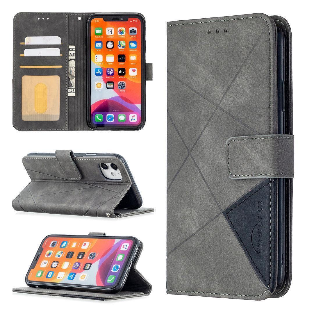 Versatile: Prismatic Elegance Leather Case with Stand and Wallet for iPhone CHILLSTAR