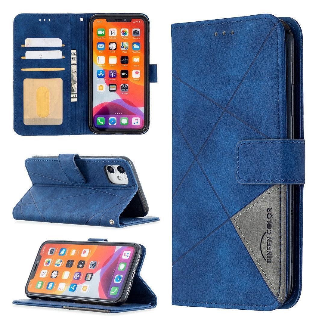 Versatile: Prismatic Elegance Leather Case with Stand and Wallet for iPhone CHILLSTAR