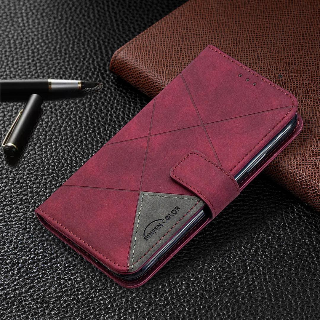 Versatile: Prismatic Elegance Leather Case with Stand and Wallet for iPhone CHILLSTAR