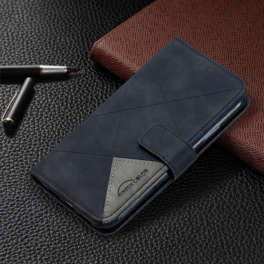 Versatile: Prismatic Elegance Leather Case with Stand and Wallet for iPhone CHILLSTAR