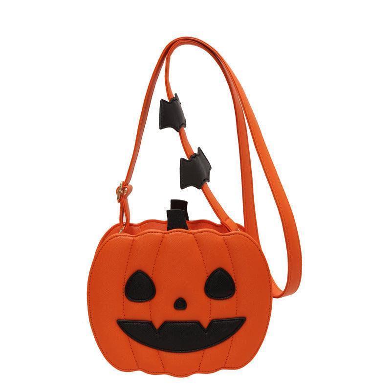 Whimsy Harvest : Funny Pumpkin Cartoon Crossbody Bag – A Halloween Treat for Personalized and Creative Style CHILLSTAR