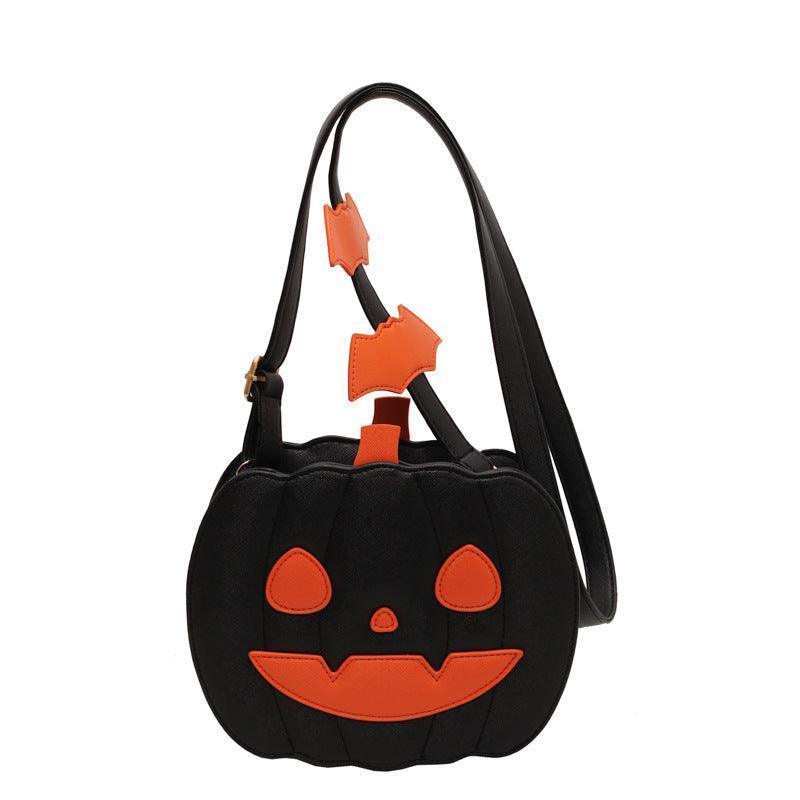 Whimsy Harvest : Funny Pumpkin Cartoon Crossbody Bag – A Halloween Treat for Personalized and Creative Style CHILLSTAR